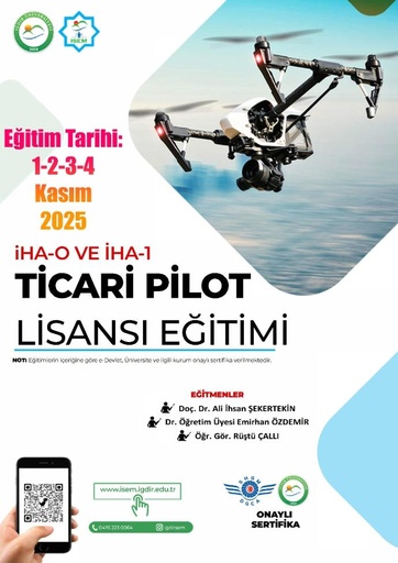 İHA-0 VE İHA-1 Ticari Pilot Lisansı eğitimi